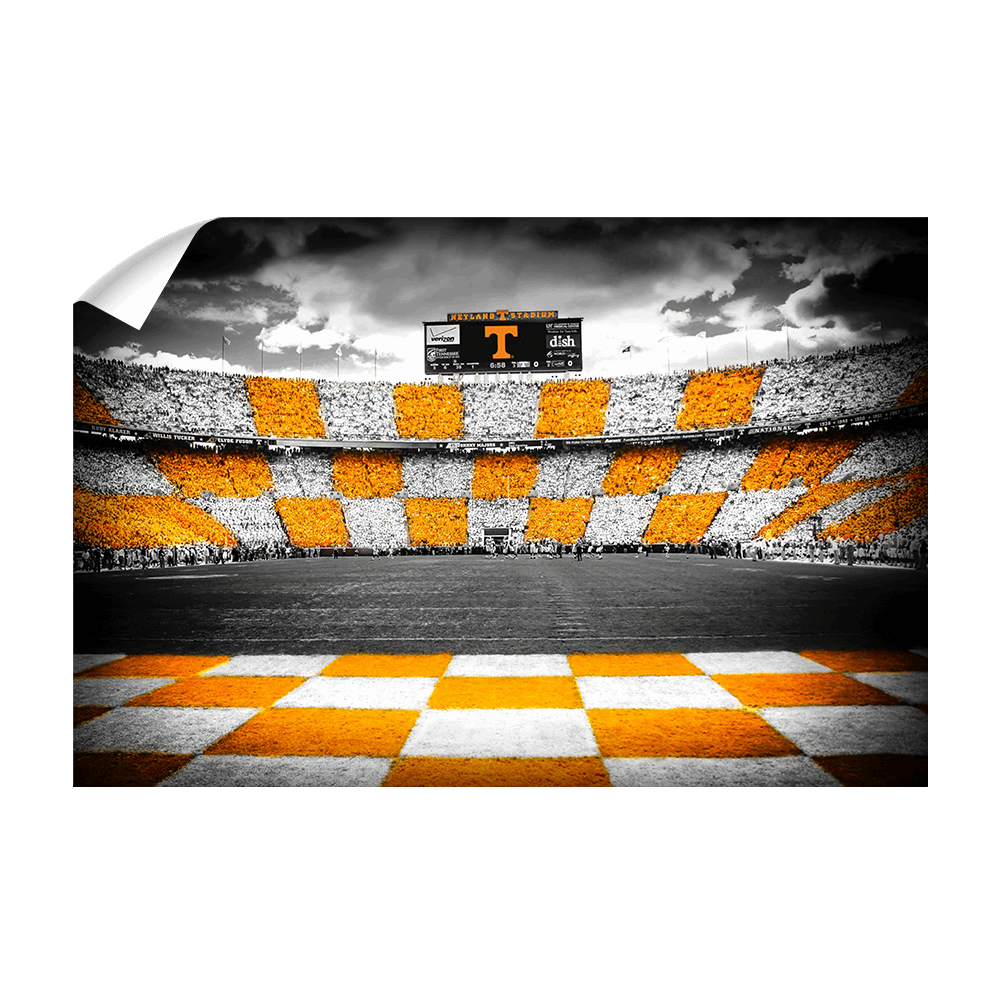 Tennessee Volunteers - Checkerboard Neyland - College Wall Art #Canvas