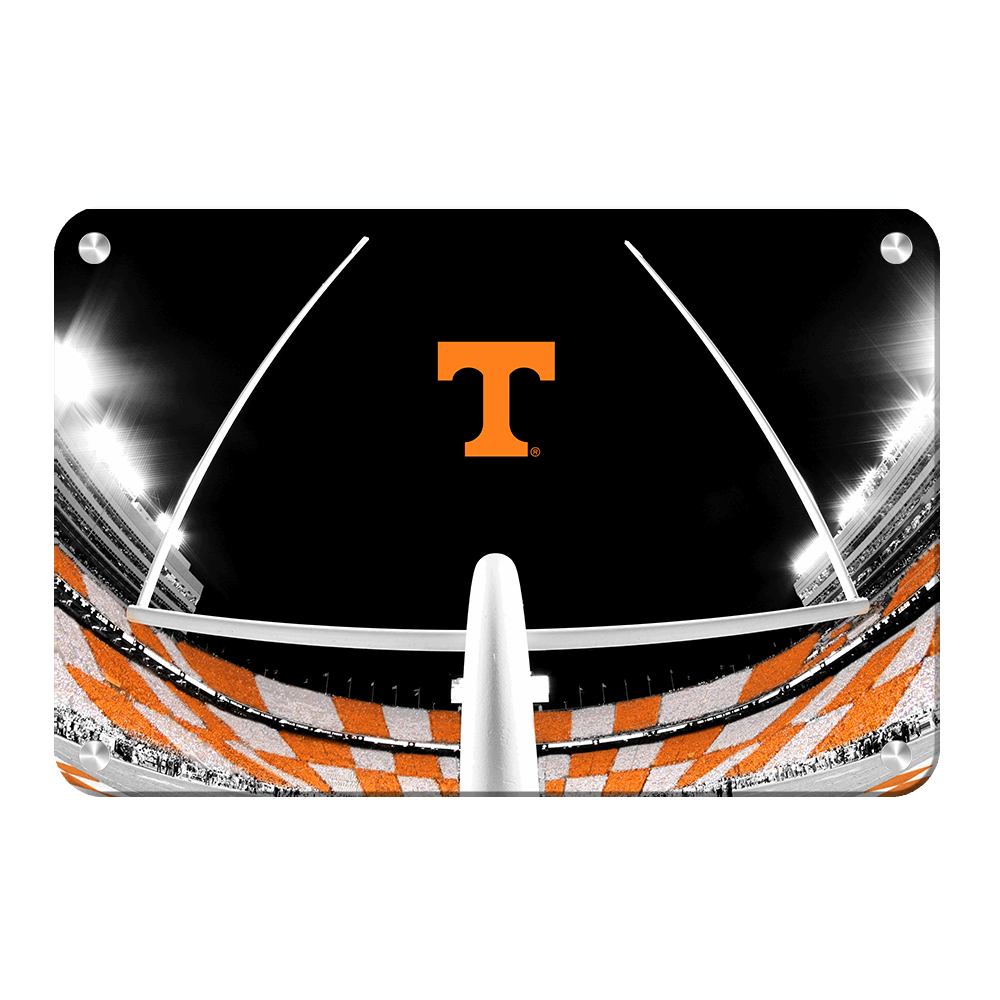 Tennessee Volunteers - Checkerboard Goal Post - College Wall Art #Canvas