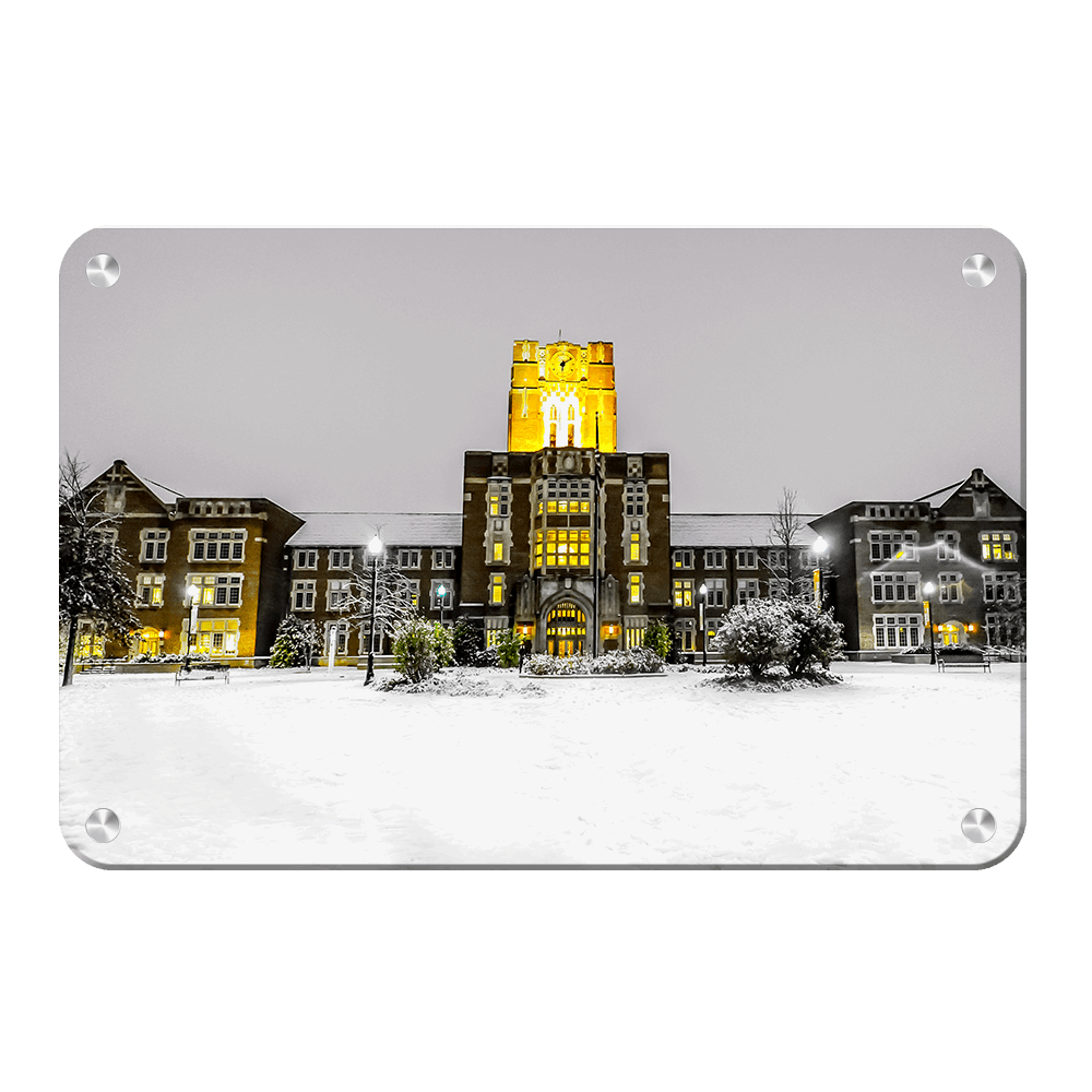 Tennessee Volunteers - Ayres Hall Winter Day - College Wall Art #Canvas