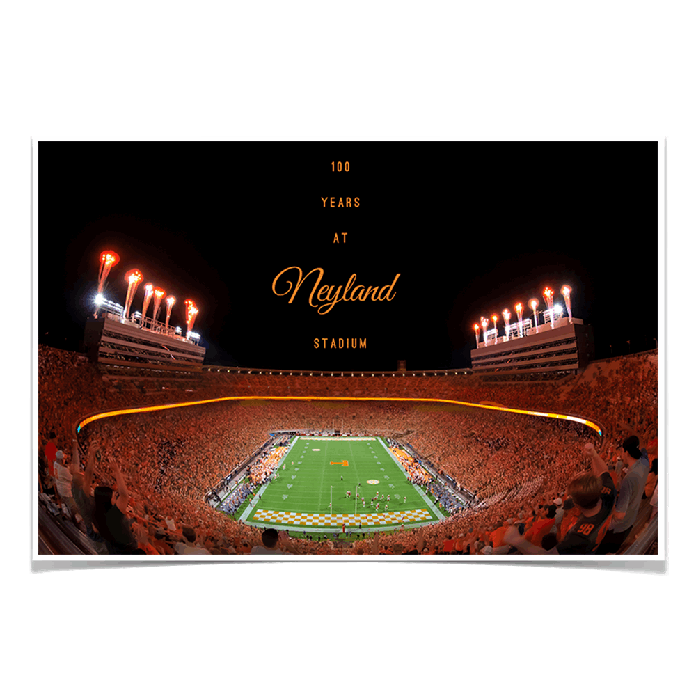 Tennessee Volunteers - 100 Years at Neyland Stadium - College Wall Art #Canvas