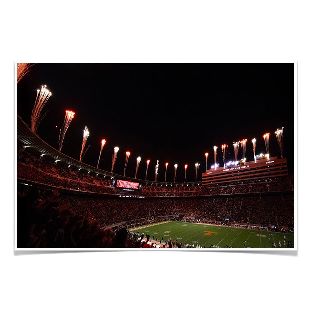 Tennessee Volunteers - Touchdown Tennessee - Vol Wall Art #Canvas