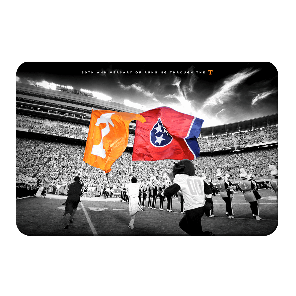 Tennessee Volunteers - 50 Years Running Through the T - College Wall Art #Canvas