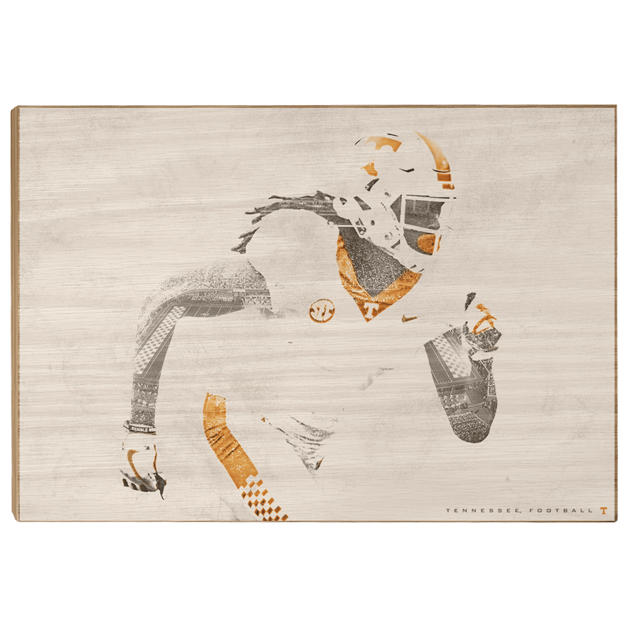 Tennessee Volunteers - Double Exposure T - College Wall Art #Canvas