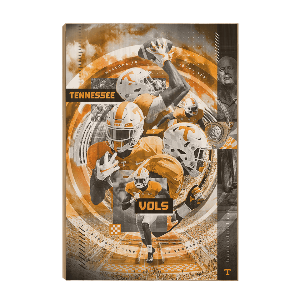 Tennessee Volunteers - Football Time - College Wall Art #Canvas