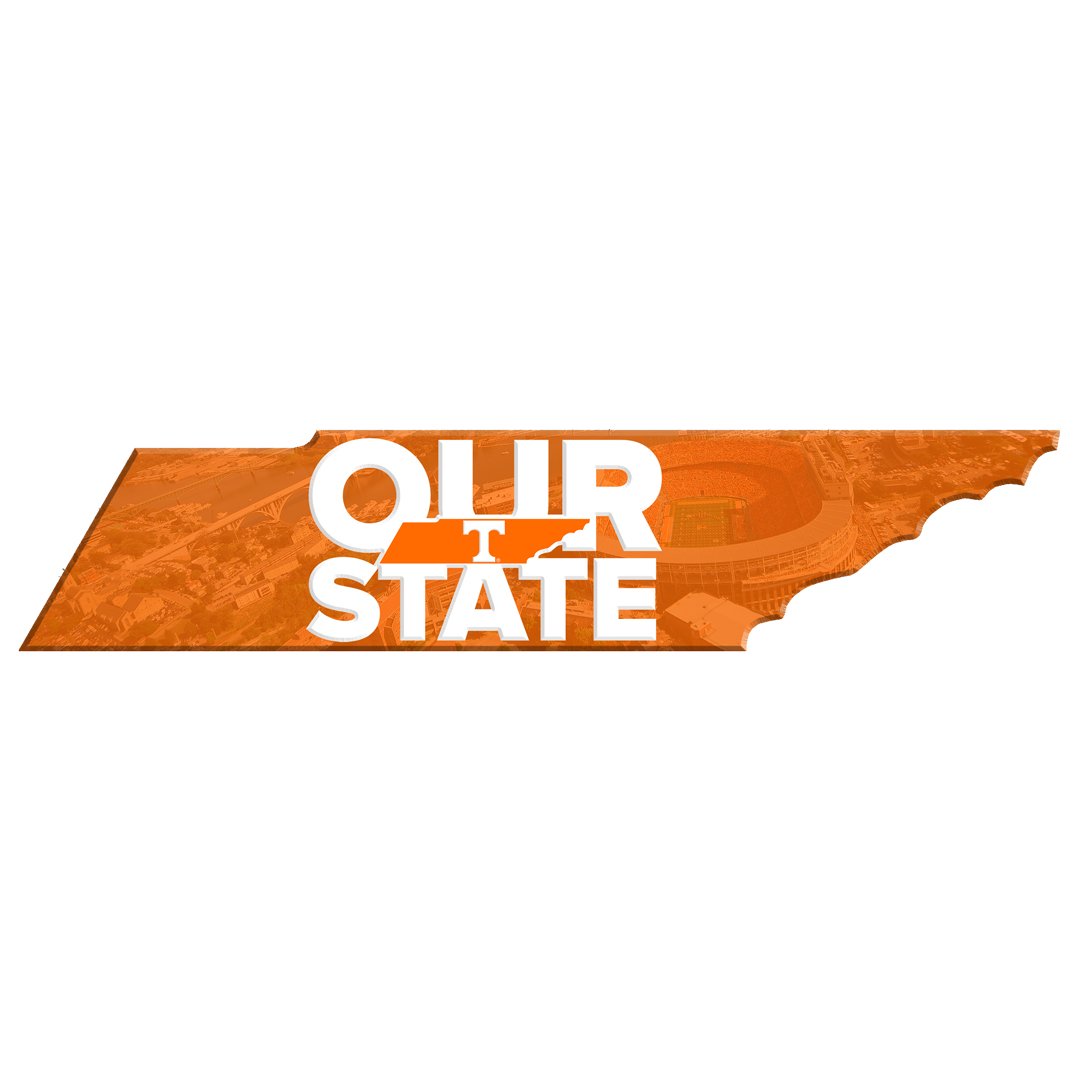 Tennessee Volunteers -  Our State 2 layer Dimensional - College Wall Art #Dimensional