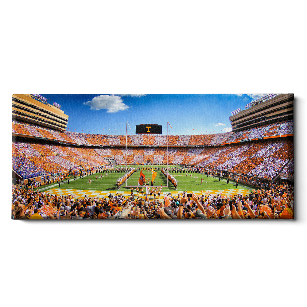 Tennessee Volunteers - Neyland Checkerboard Pano - College Wall Art #Canvas