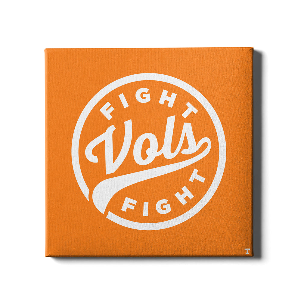 Tennessee Volunteers - Fight Vols Fight Orange - College Wall Art #Canvas