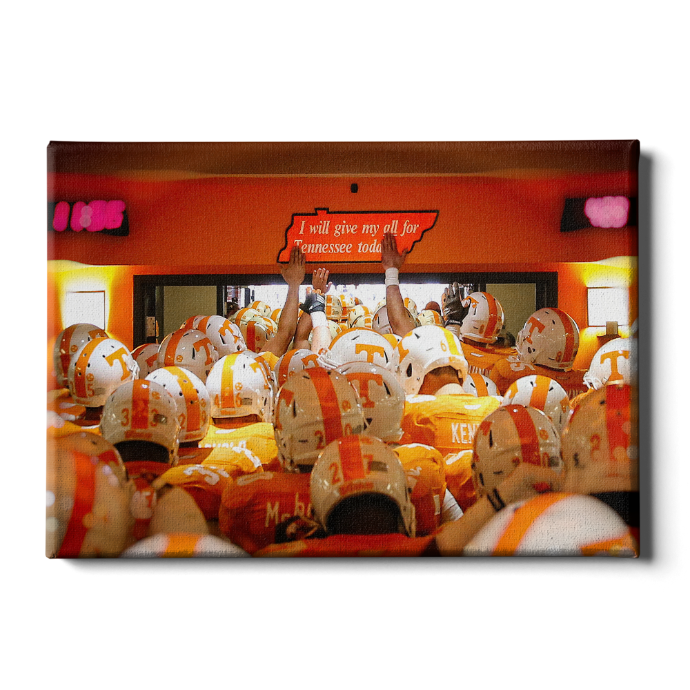 Tennessee Volunteers - I Will Give my All for Tennessee-Game Time - College Wall Art #Canvas