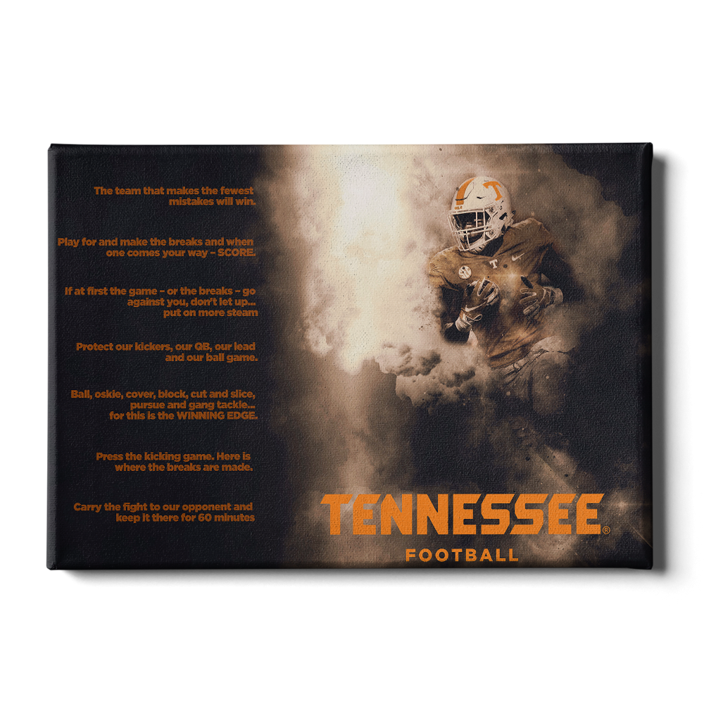 Tennessee Volunteers - Tennessee Football Game Maxims - College Wall Art #Canvas