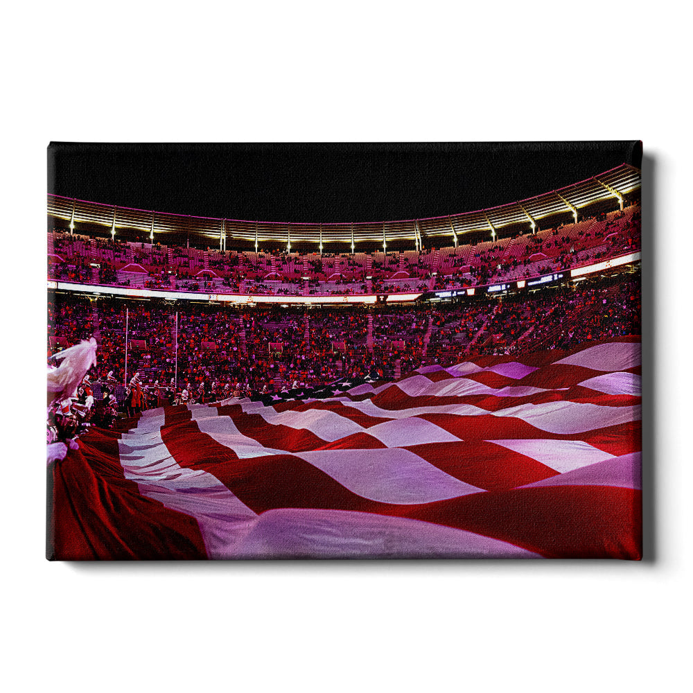 Tennessee Volunteers - Stars and Stripes - College Wall Art #Canvas