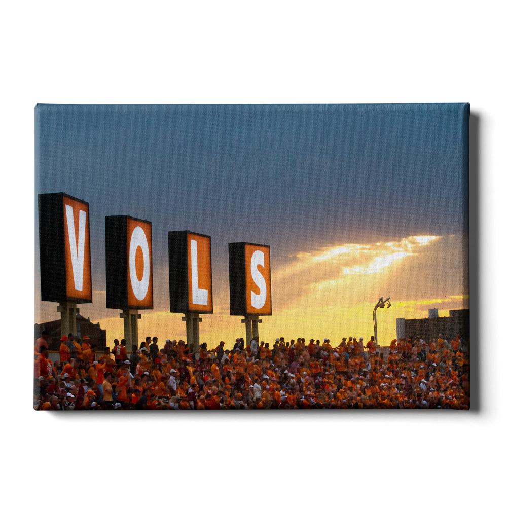 Tennessee Volunteers - Vols Sunset - College Wall Art #Canvas