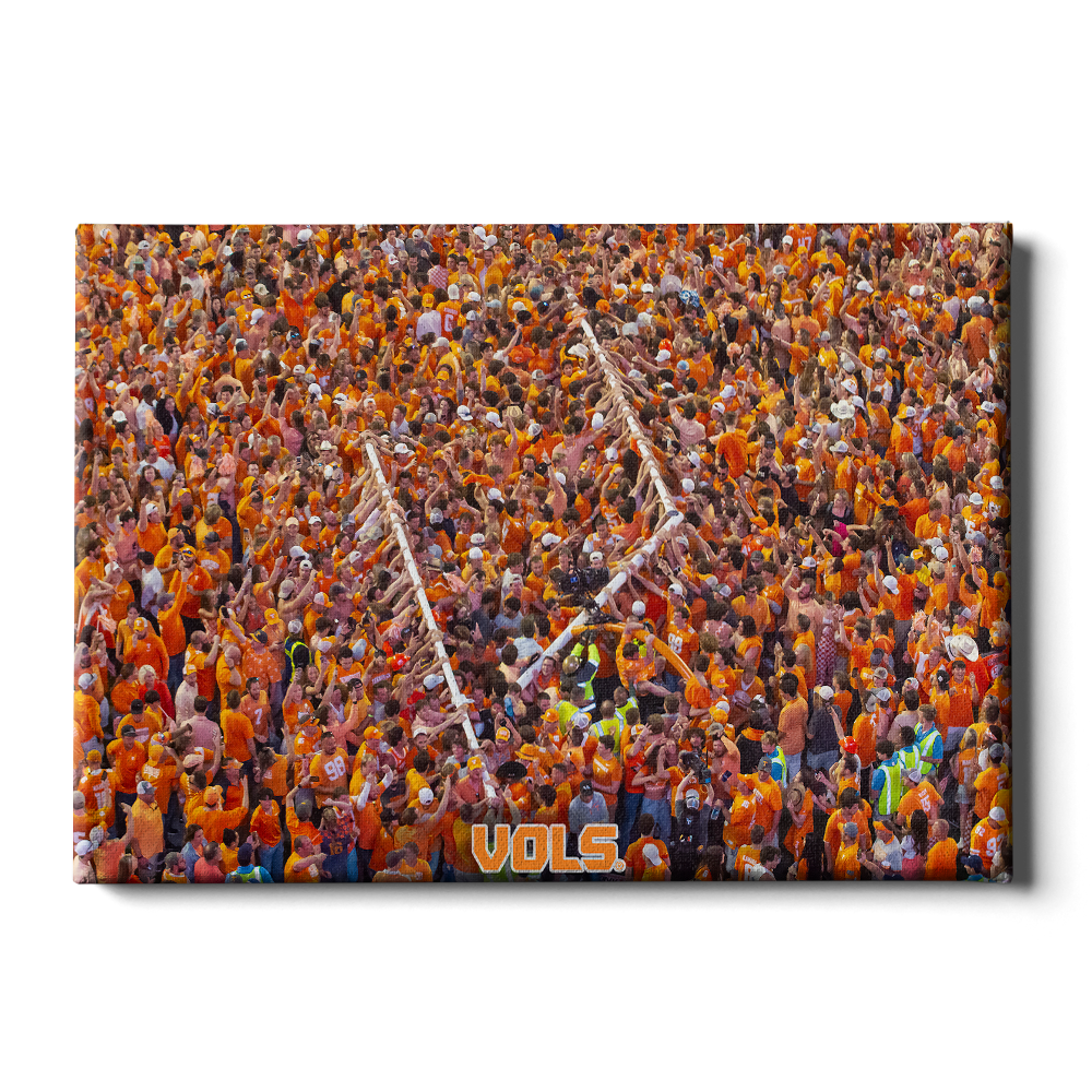 Tennessee Volunteers - The Goal Post is Down - College Wall Art #Canvas