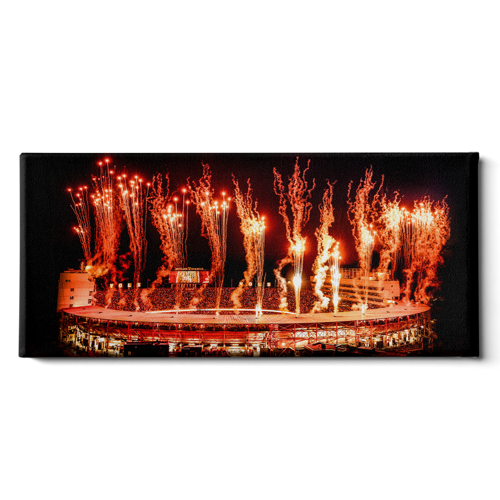Tennessee Volunteers - Light Up Neyland Panoramic - College Wall Art #Canvas