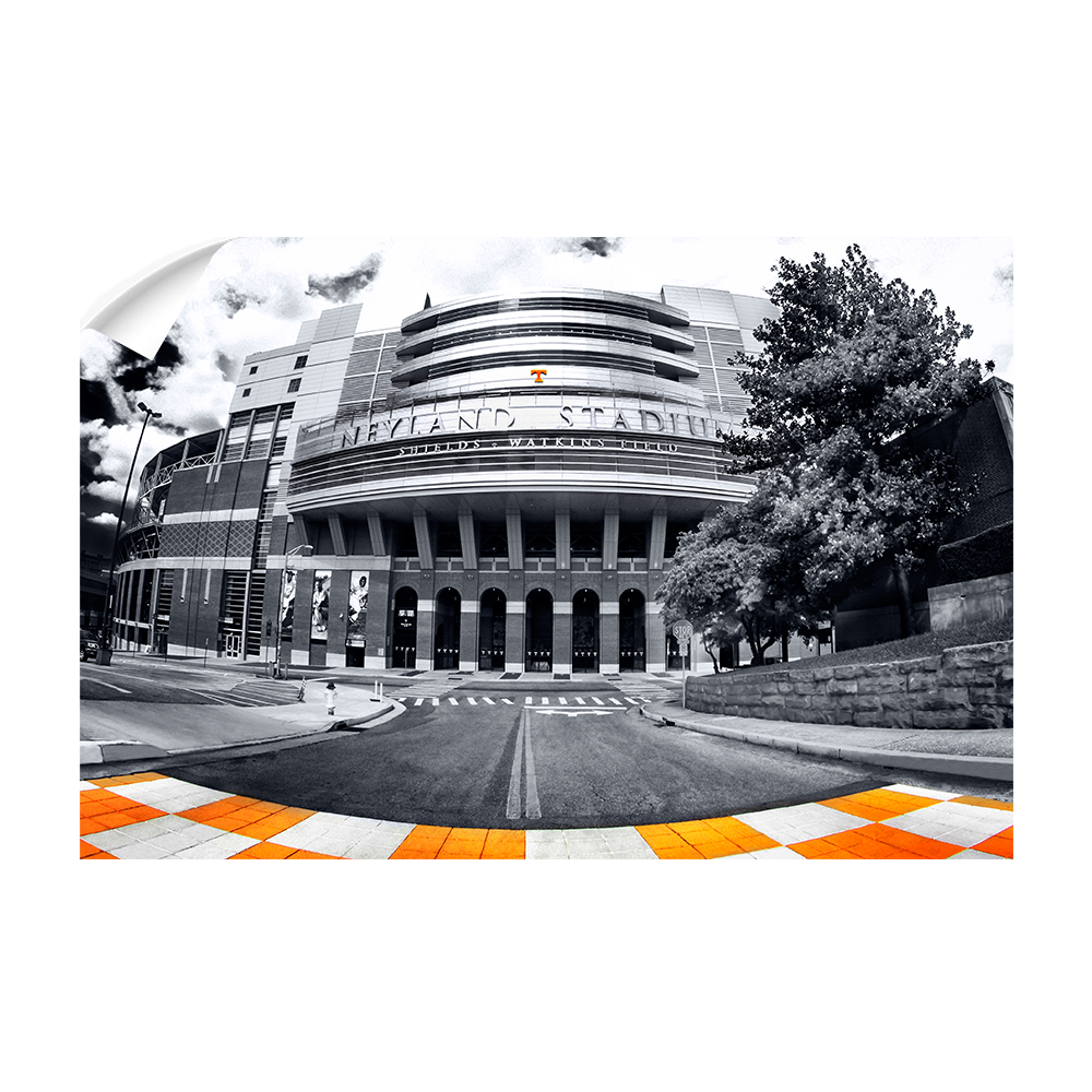 Tennessee Volunteers - Neyland B&W - College Wall Art #Canvas
