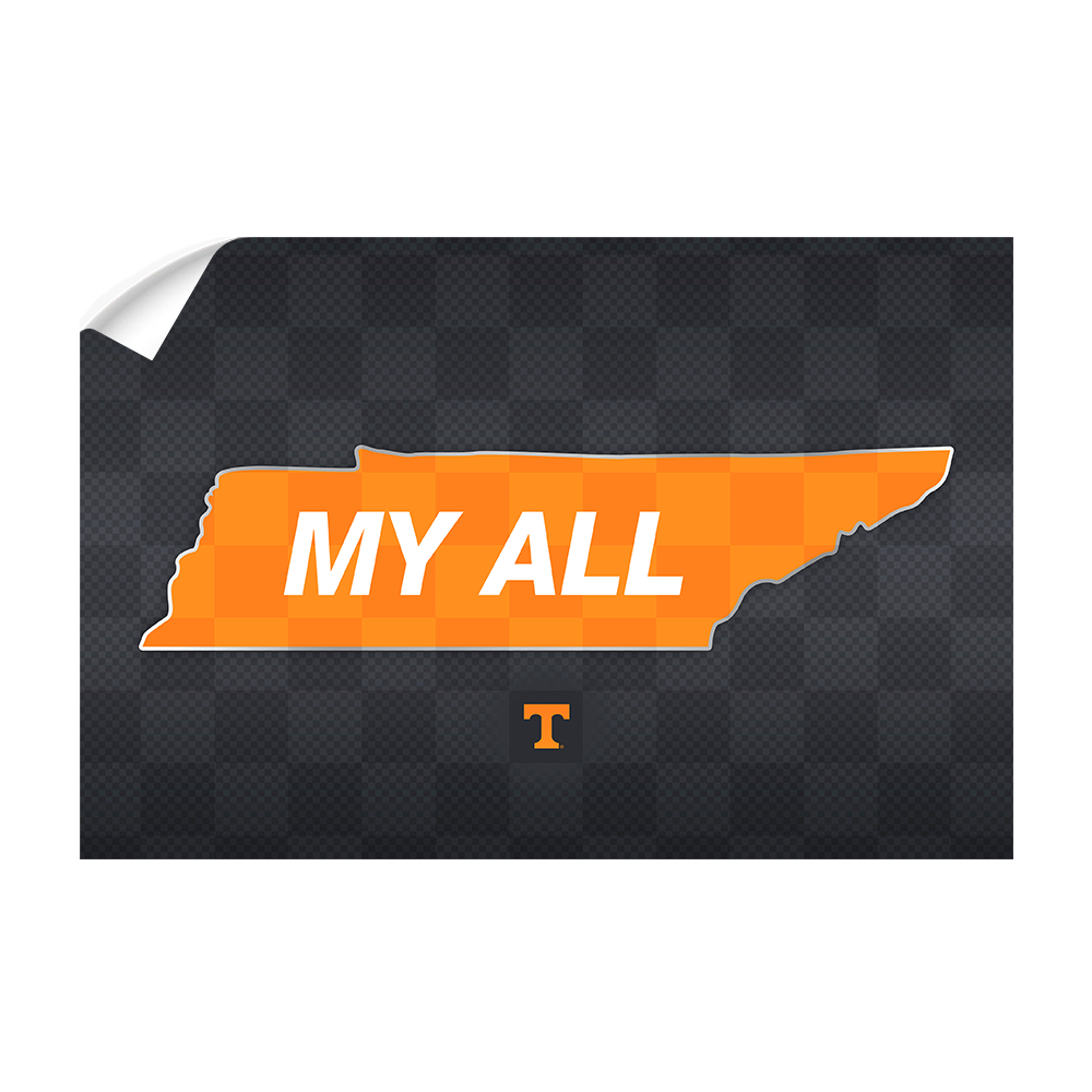 Tennessee Volunteers - My All - College Wall Art #Canvas