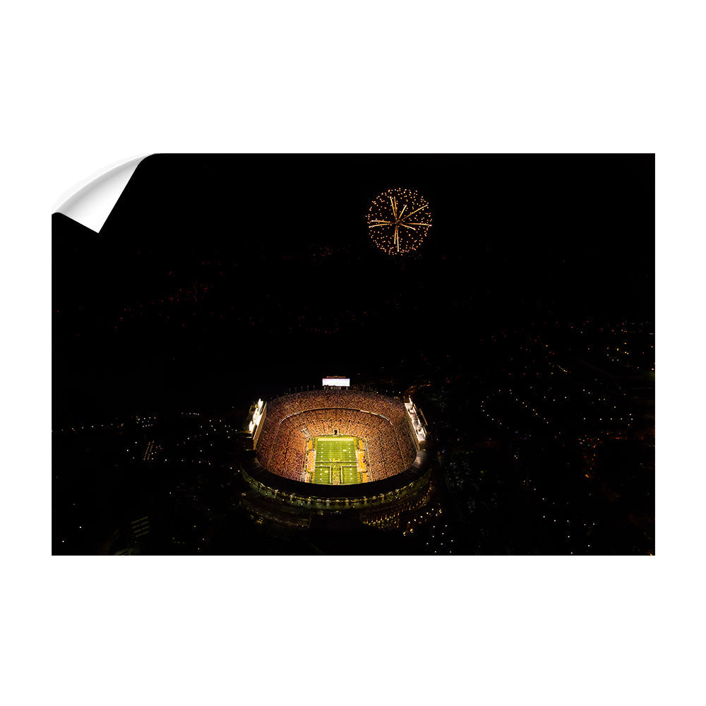 Tennessee Volunteers - Fireworks Aerial - College Wall Art #Canvas