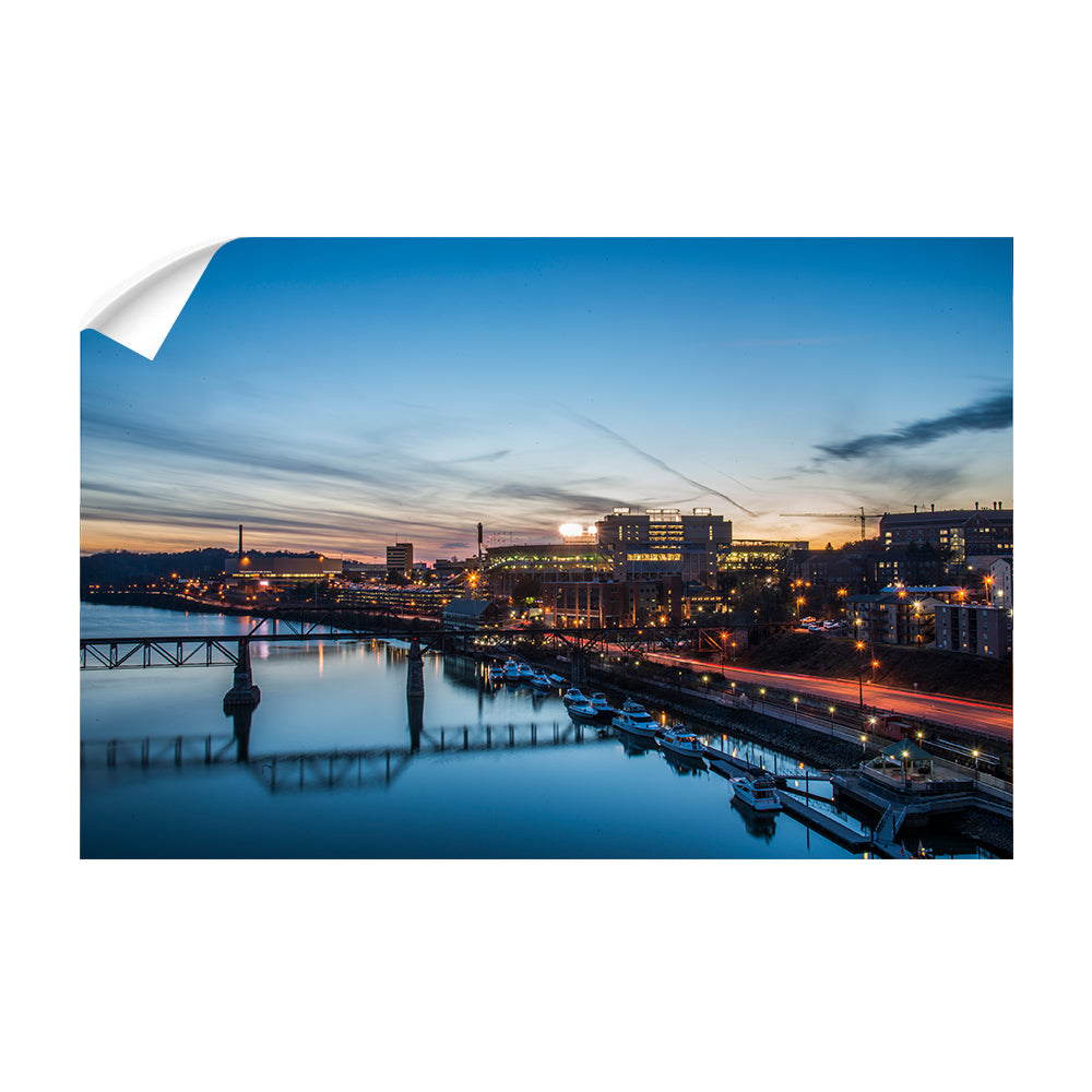 Tennessee Volunteers - River Night - College Wall Art #Canvas