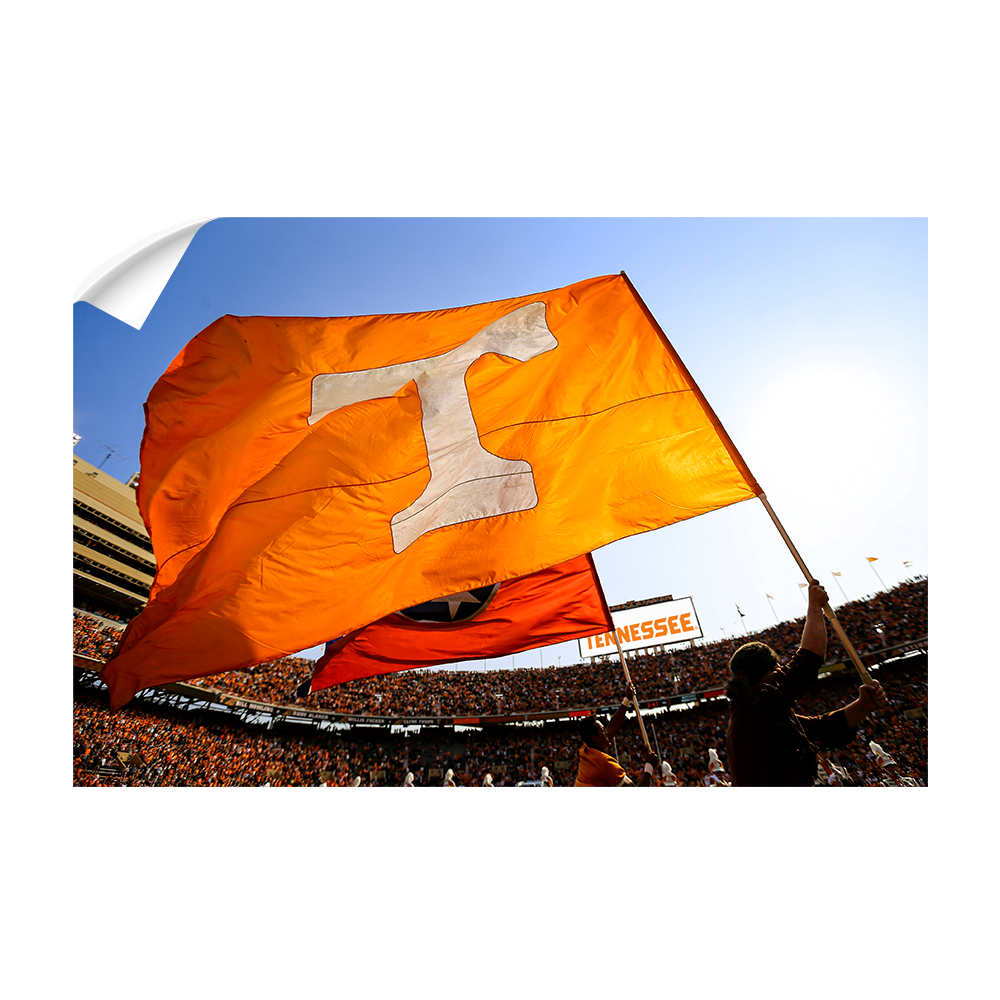 Tennessee Volunteers - T Flags - College Wall Art #Canvas