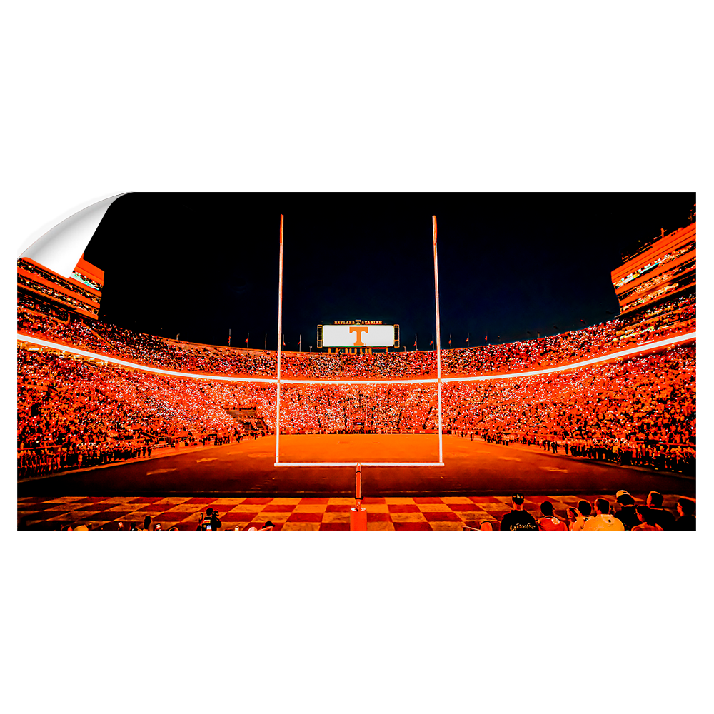 Tennessee Volunteers - Light Up Neyland Panoramic - College Wall Art #Canvas