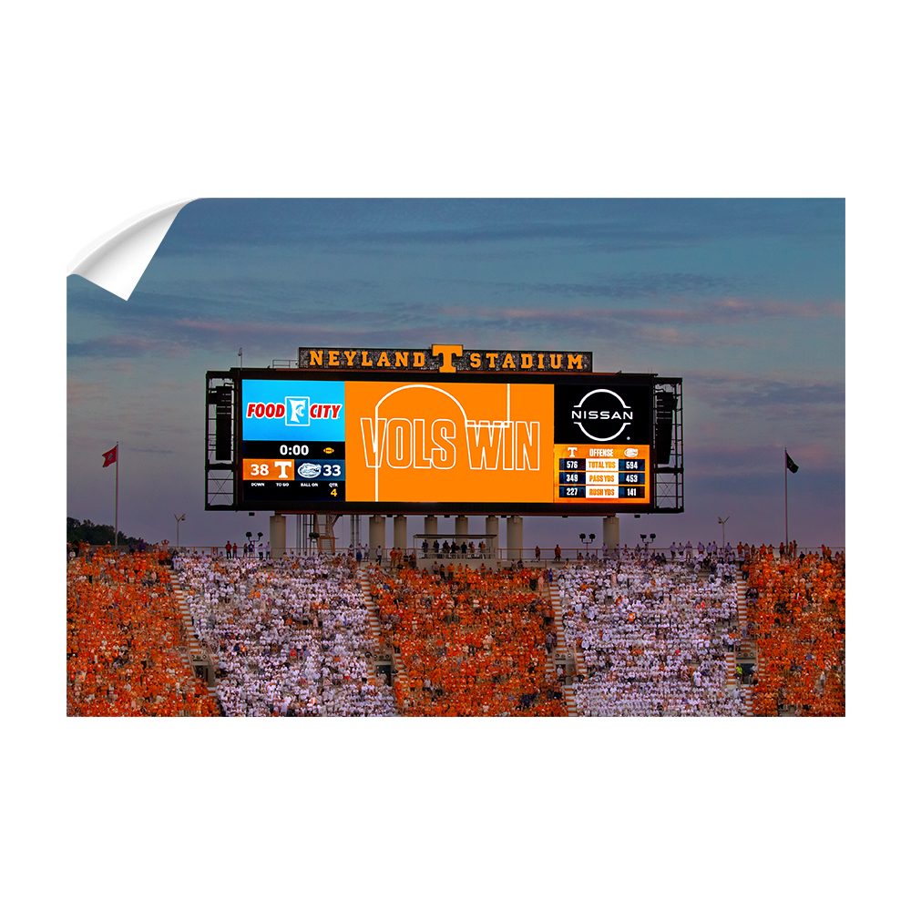 Tennessee Volunteers - Vols Win - College Wall Art #Canvas