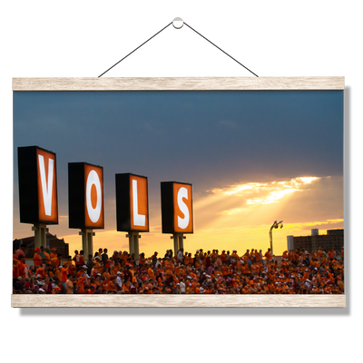 Tennessee Volunteers - Vols Sunset - College Wall Art  #Hanging Canvas