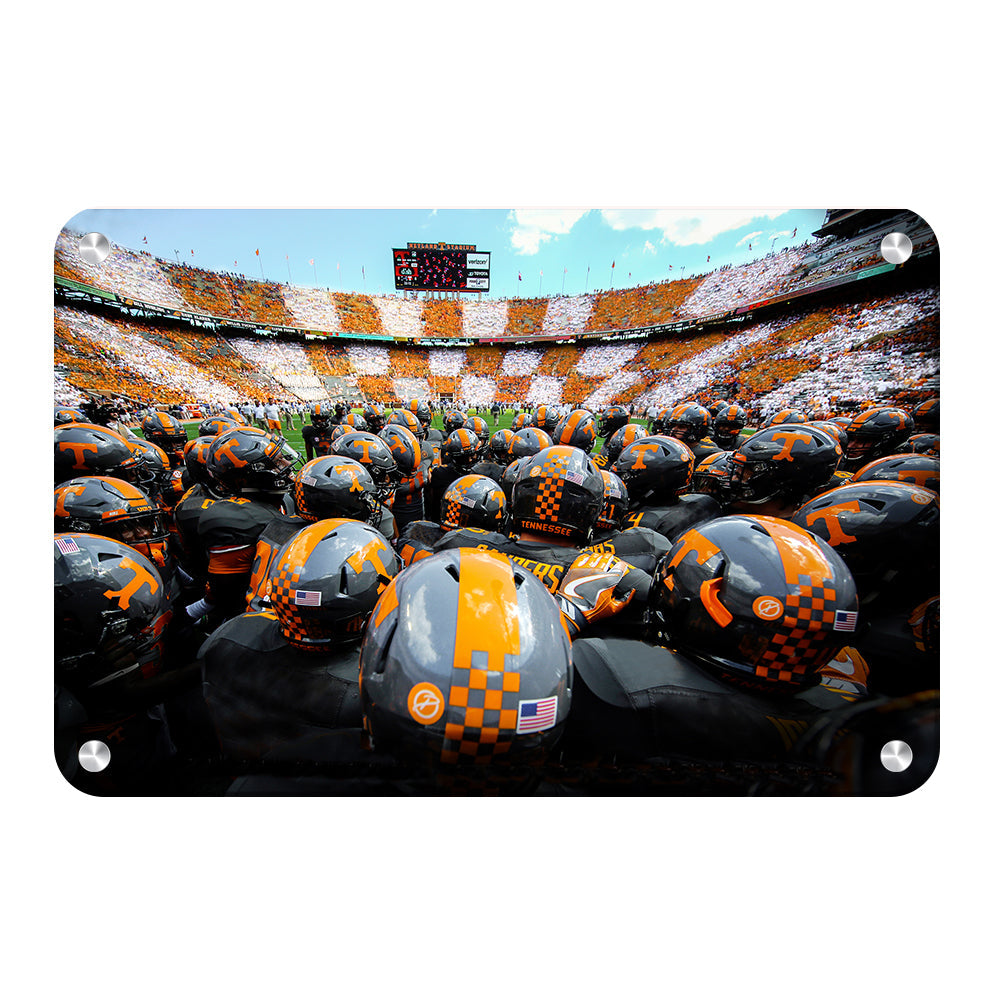 Tennessee Volunteers - Running onto the Field TN - College Wall Art #Canvas