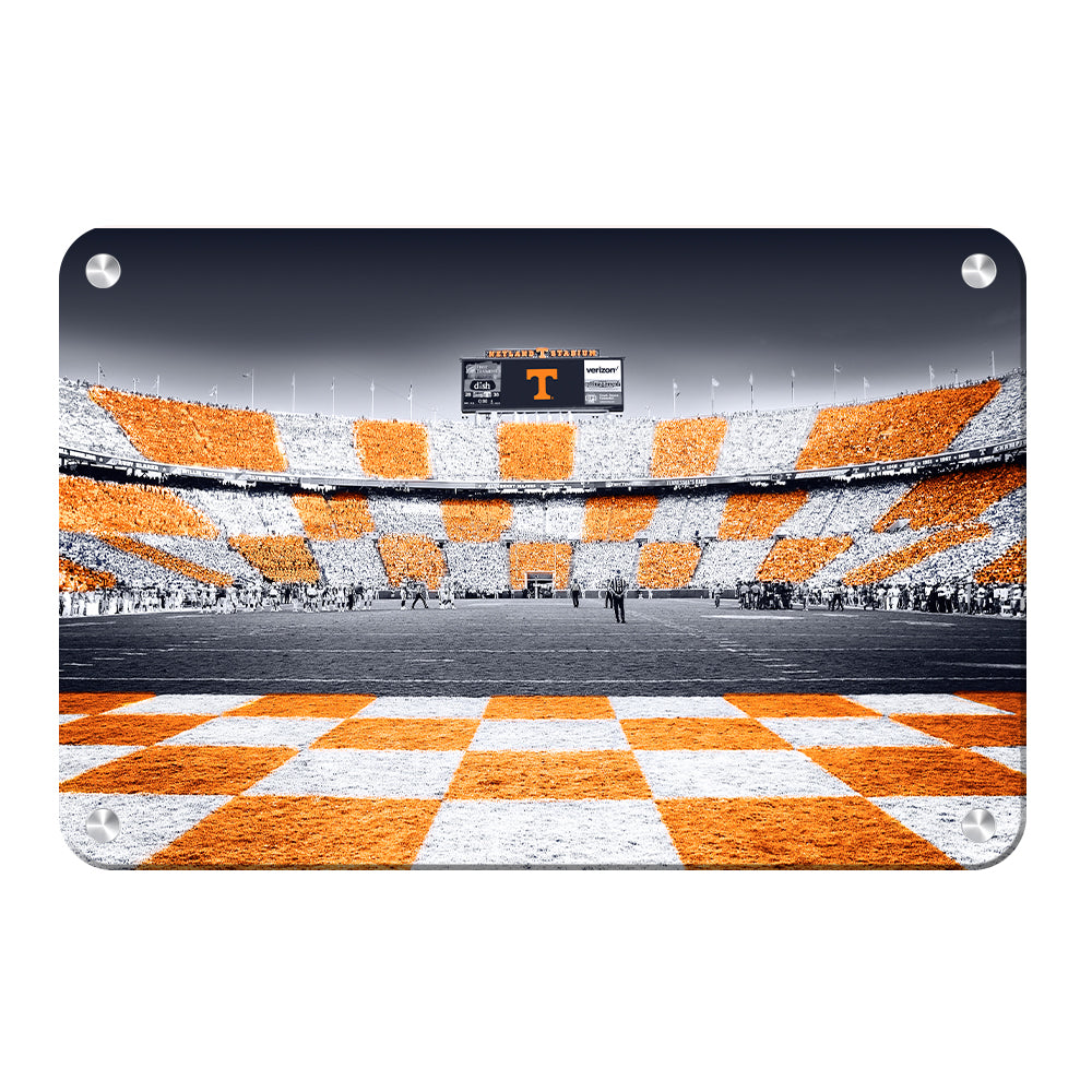 Tennessee Volunteers - Reverse Checkerboard - College Wall Art #Canvas