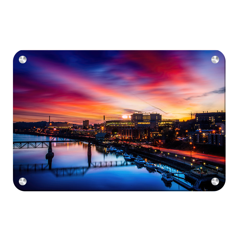Tennessee Volunteers - Tennessee River Sunset - College Wall Art #Canvas