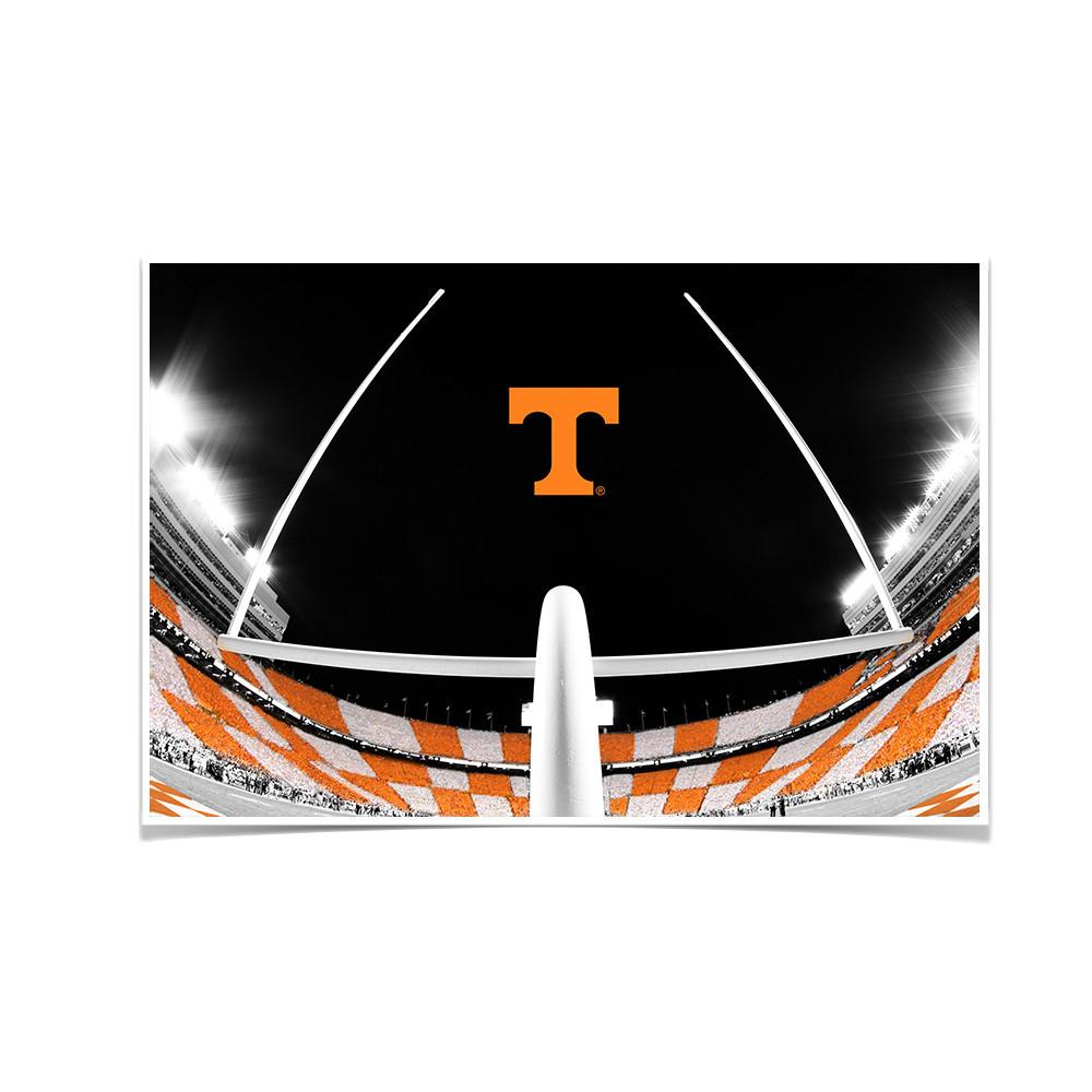 Tennessee Volunteers - Checkerboard Goal Post - College Wall Art #Canvas