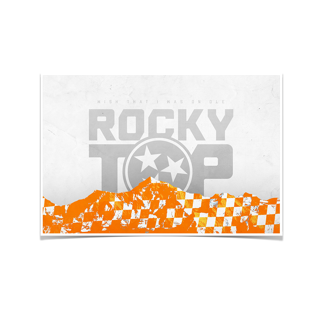 Tennessee Volunteers - On Ole Rocky Top - College Wall Art #Canvas