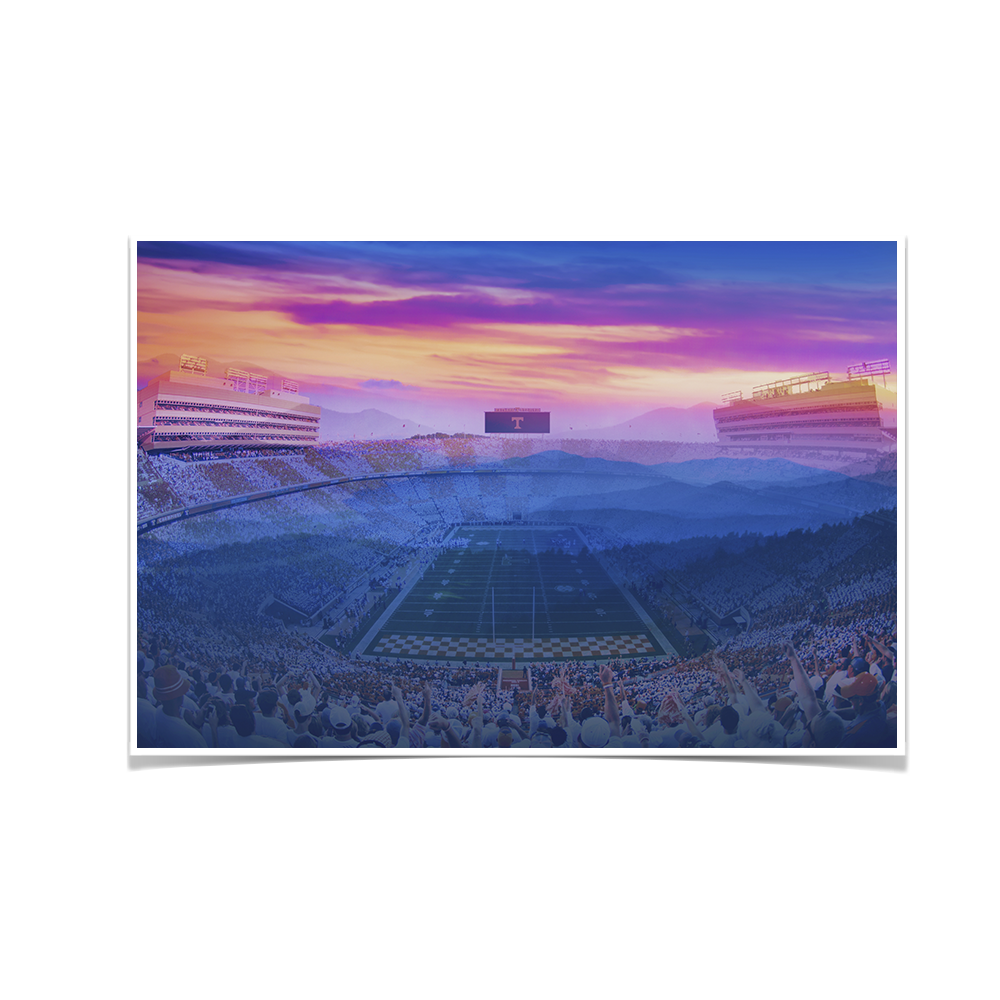 Tennessee Volunteers - Tennessee Mountain Sunset - College Wall Art #Canvas