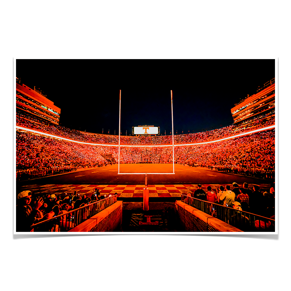 Tennessee Volunteers - Light Up Neyland - College Wall Art #Canvas