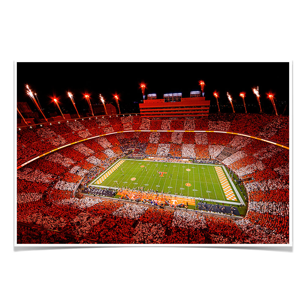 Tennessee Volunteers - Welcome To Checkerboard Neyland Stadium - College Wall Art #Canvas