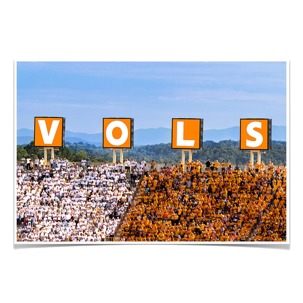Tennessee Volunteers - Vols Checkerboard - College Wall Art #Canvas