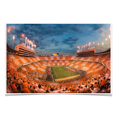 Tennessee Volunteers - Vols Beat the Gators Checkerboard - College Wall Art #Poster