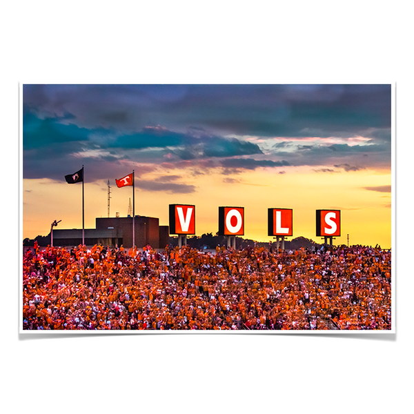 Tennessee Volunteers - Neyland Stadium - VOLS Letters - Sunset - Vol ...