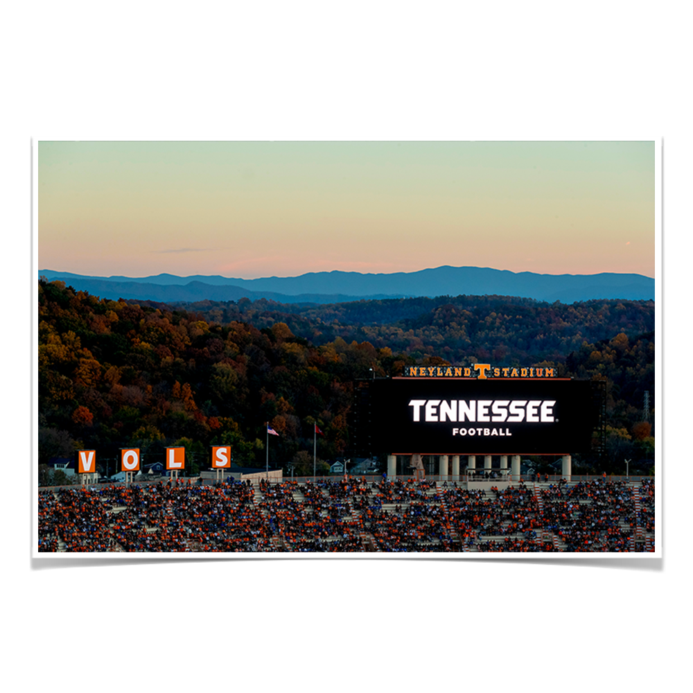 Tennessee Volunteers - Tennessee Football on an Autumn Day - College Wall Art #Canvas
