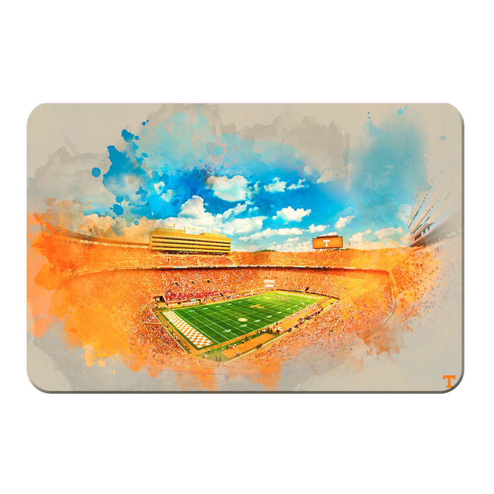 Tennessee Volunteers - Neyland Watercolor - College Wall Art #Canvas