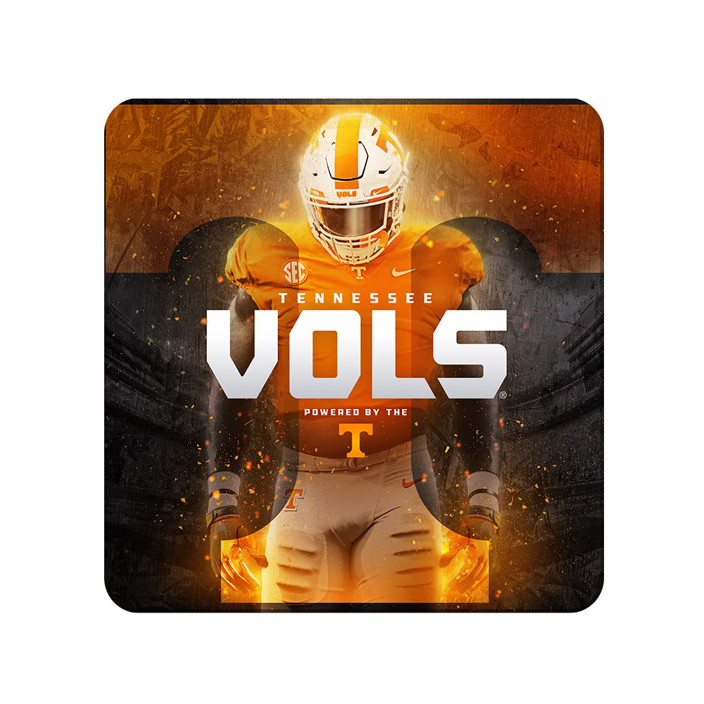 Tennessee Volunteers - Powered By The T Vols - College Wall Art #Canvas