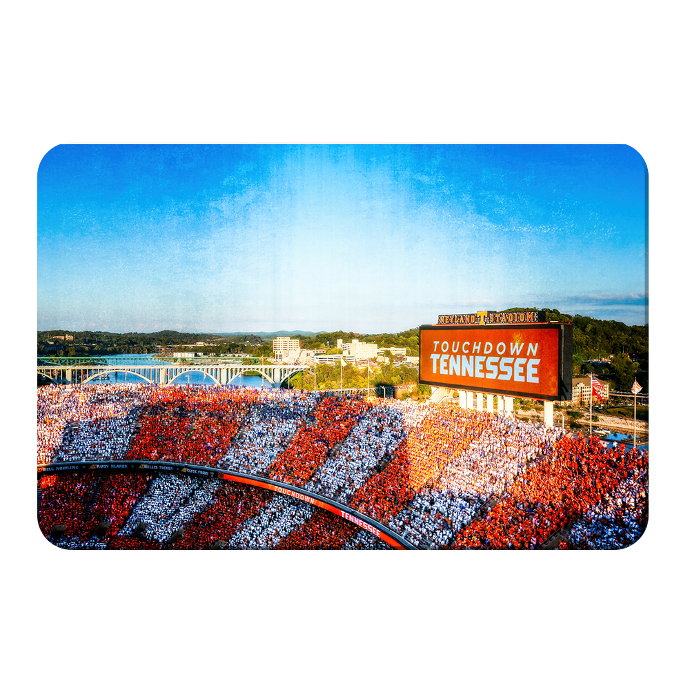 Tennessee Volunteers - Touchdown Tennessee Retro - College Wall Art #Canvas