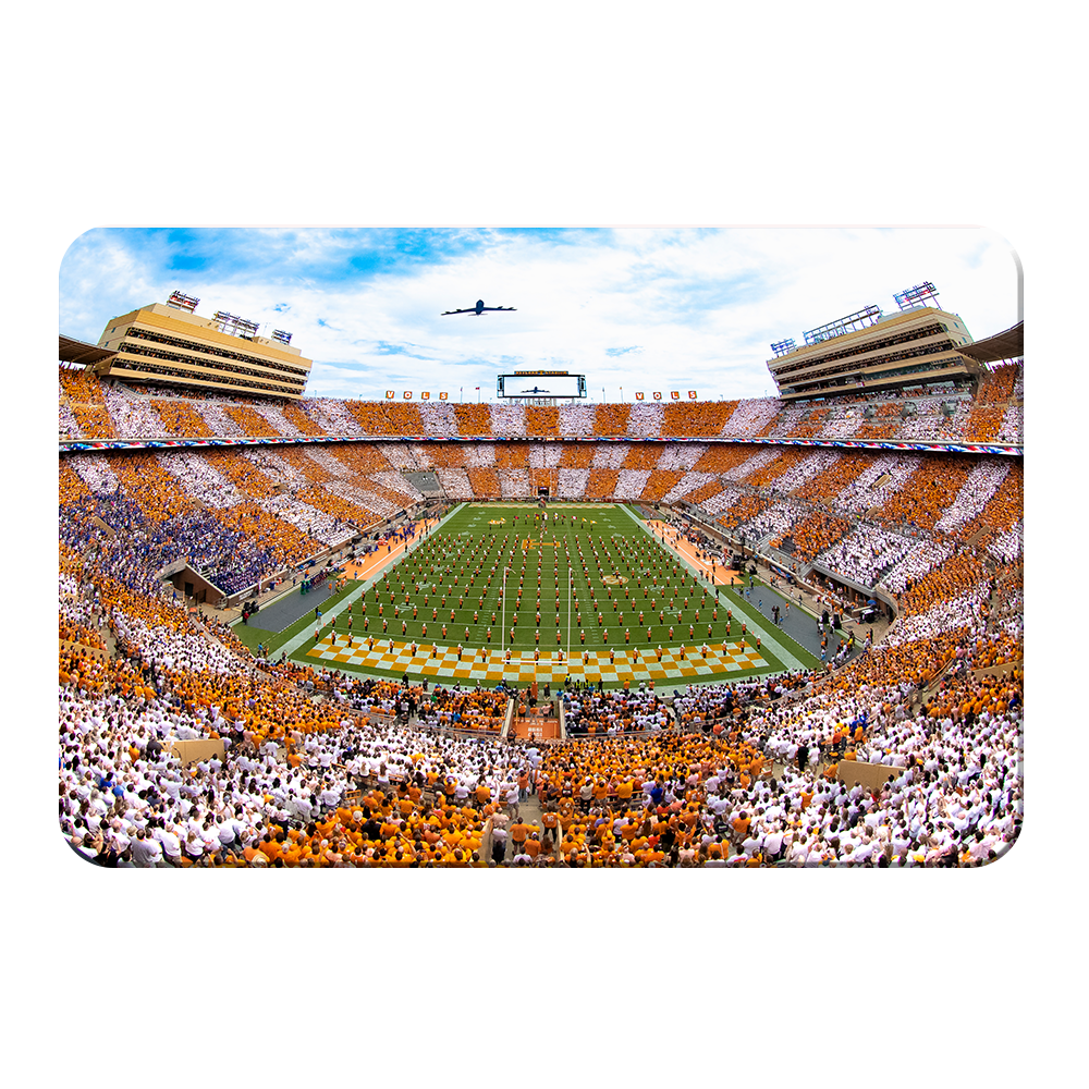 Tennessee Volunteers - Vols Beat the Gators Checkerboard Neyland Flyover - College Wall Art #Canvas