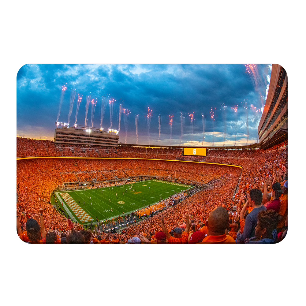 Tennessee Volunteers -Give Him 6 Sunset - College Wall Art #Canvas