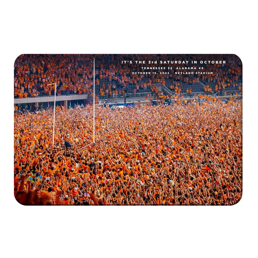 Tennessee Volunteers - It's the 3rd Saturday in October Storm the Field - College Wall Art #Canvas