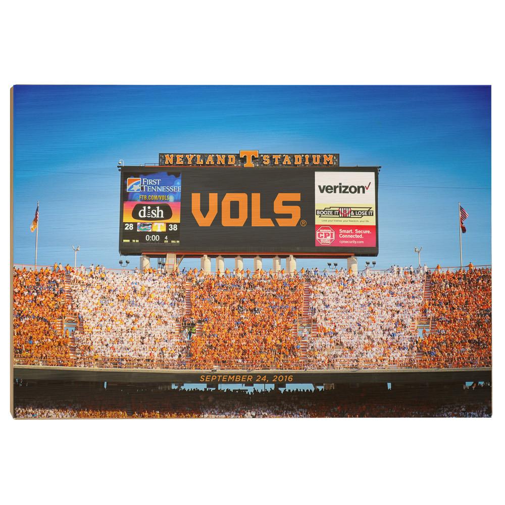 Tennessee Volunteers - Scoreboard UT vs. FL - College Wall Art #Canvas