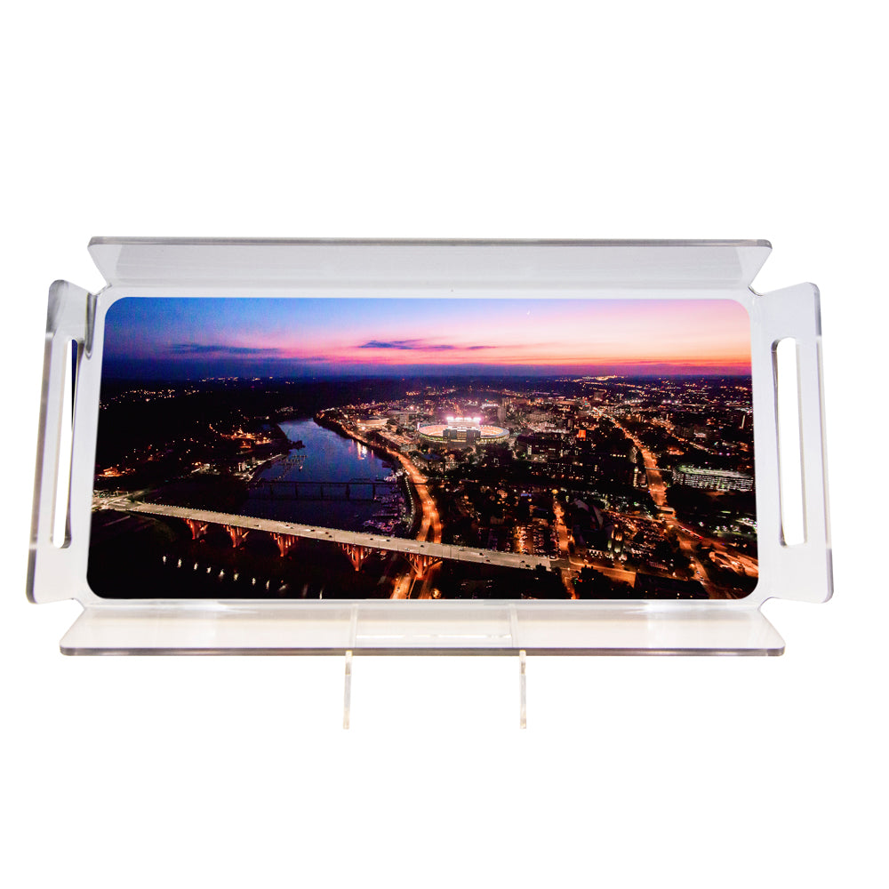 Tennessee Volunteers - Aerial Sunset Over Neyland #Tray
