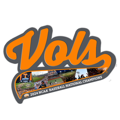 Tennessee Volunteers - Vols 2024 NCAA Baseball National Champions Dimensional Wall Art