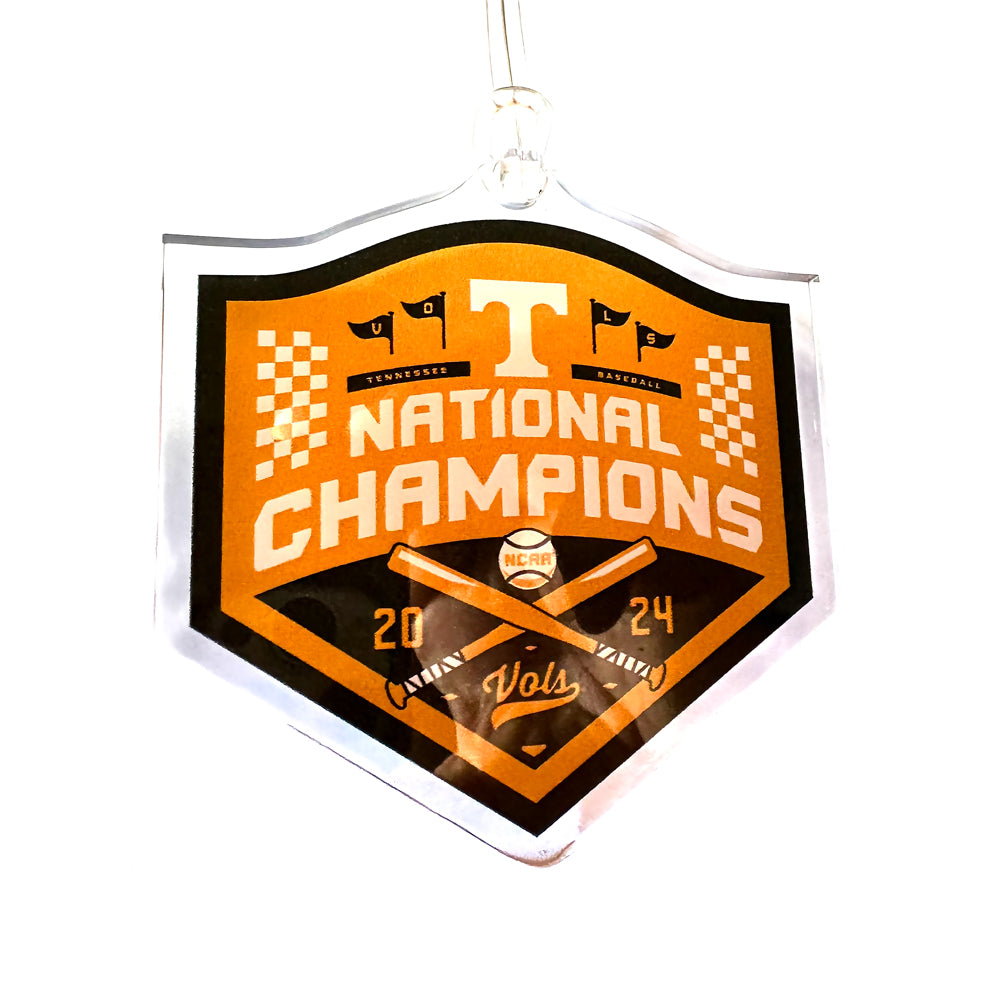 Tennessee Volunteers - Tennessee Baseball NCAA National Champions Dimensional Bag Tag & Ornament