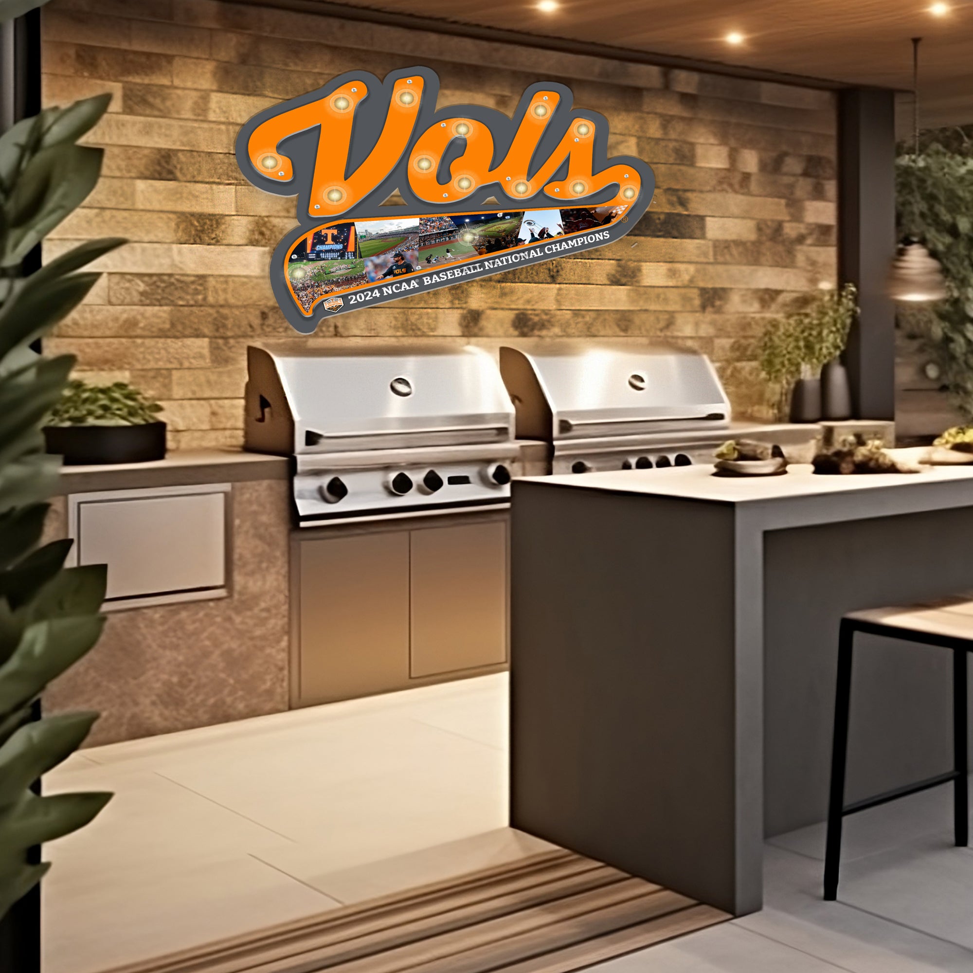 Tennessee Volunteers - VOLS 2024 Baseball National Champions Photo Collage Marquee