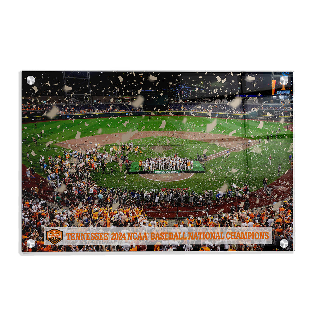 Tennessee Volunteers - Tennessee 2024 NCAA Baseball National Champions - Vol Wall Art #Canvas