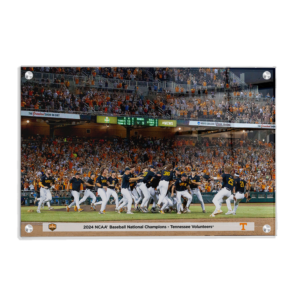 Tennessee Volunteers - 2024 NCAA Baseball National Champions Victory - Vol Wall Art #Canvas